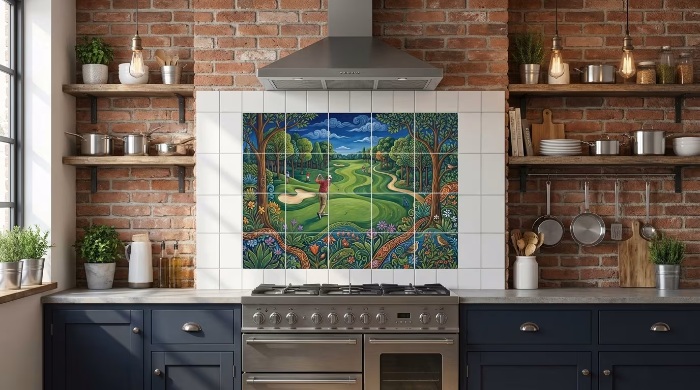 2nd Hole - Tile Mural - Image 2