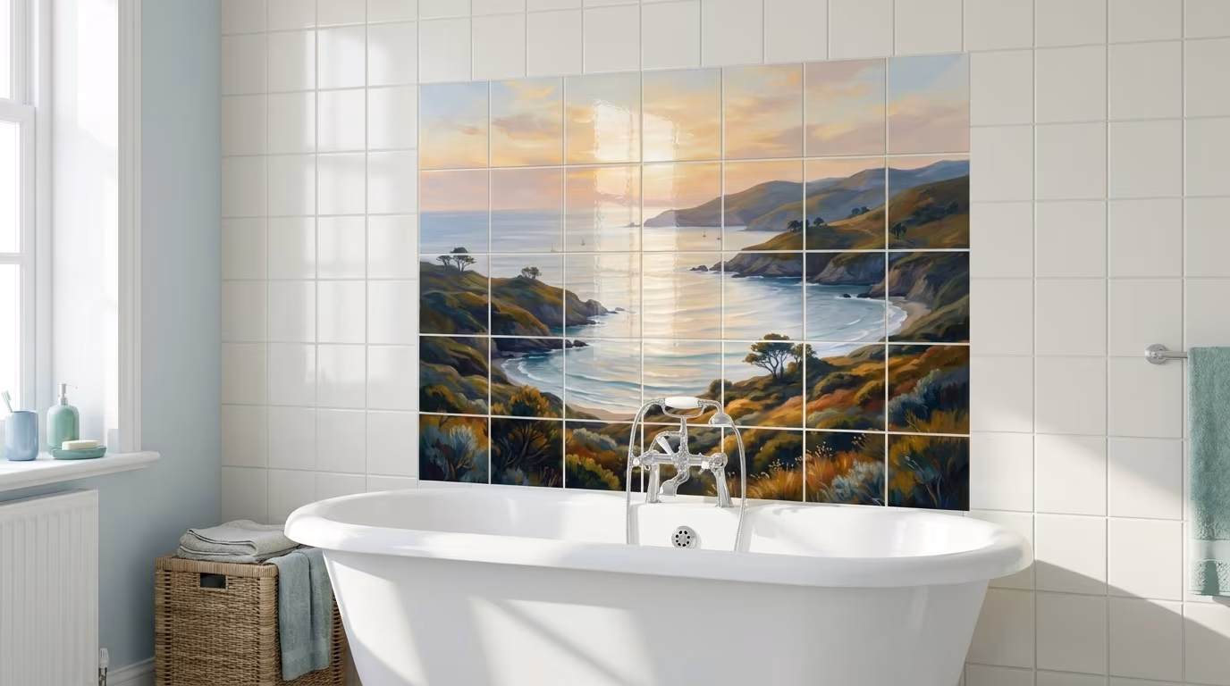 A Breeze Off The Ocean - Tile Mural - Image 2