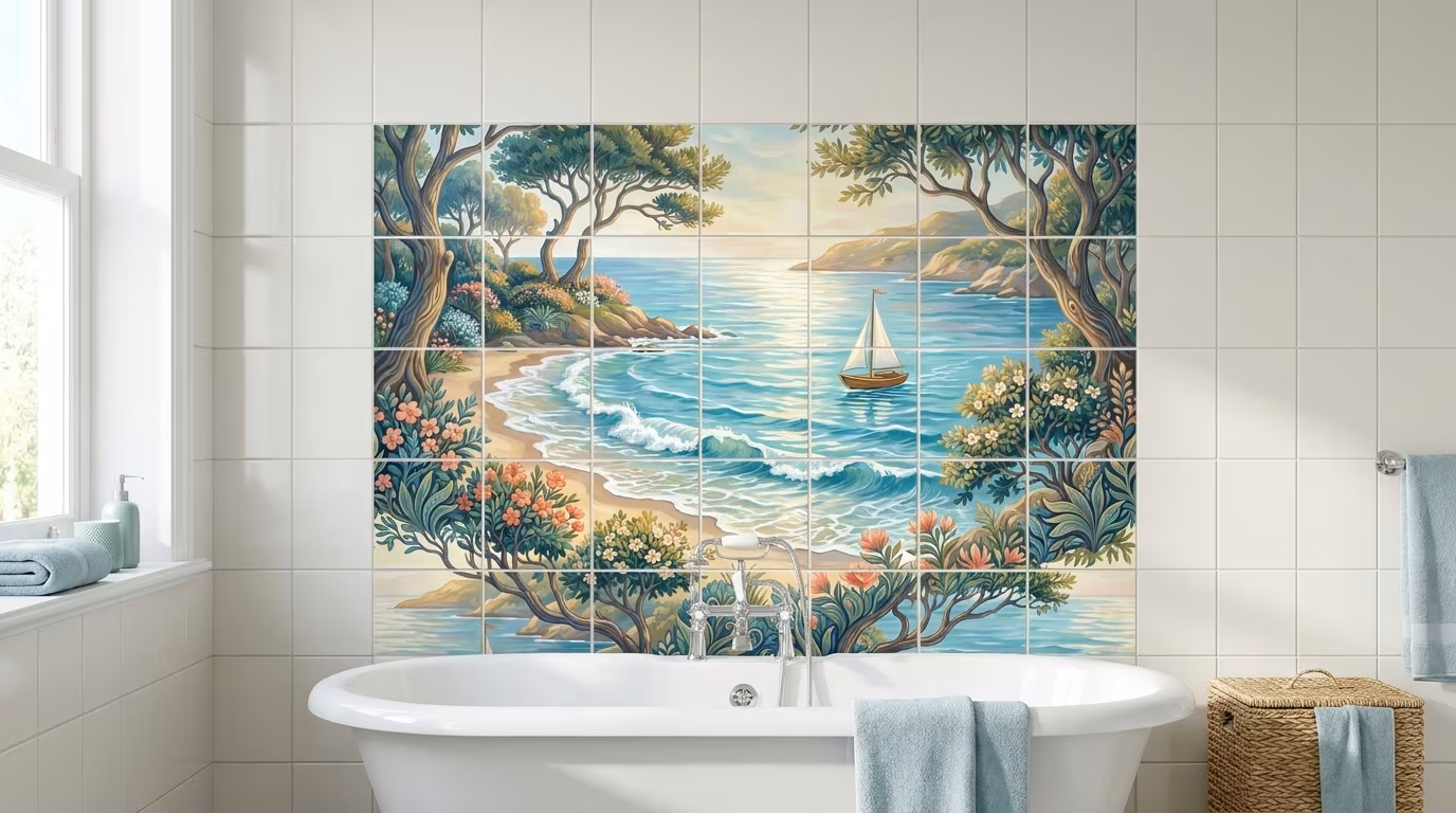 A Perfect Day tile mural