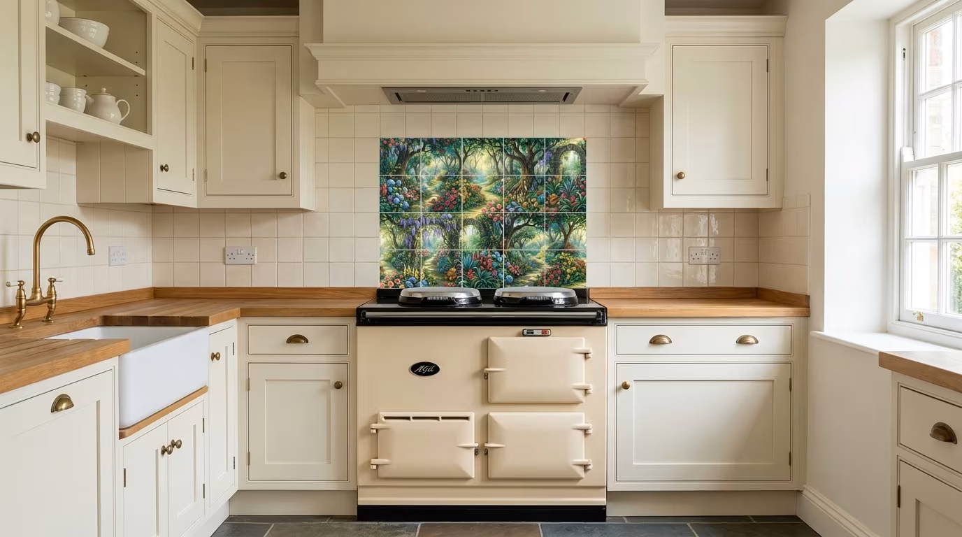 A Secret Garden - Tile Mural - Image 2