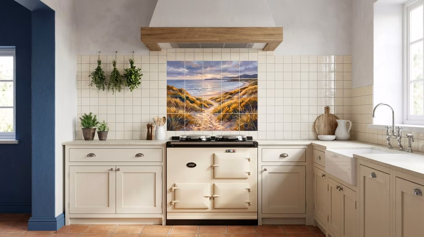 A Walk Through The Dunes - Tile Mural - Image 2