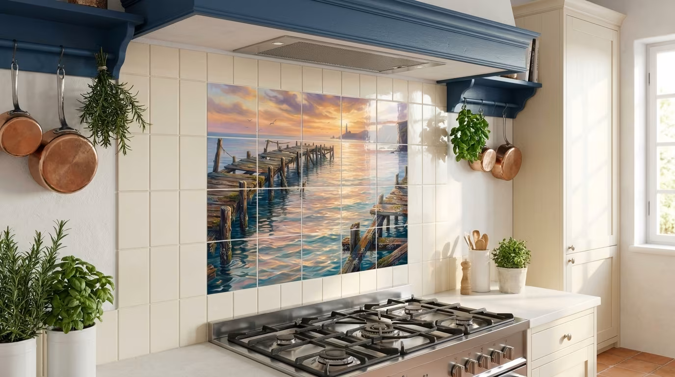 Abandoned Pier - Tile Mural - Image 2