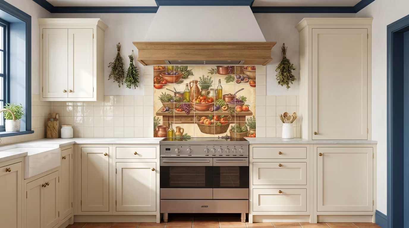 Afternoon in the Vine - Tile Mural - Image 2