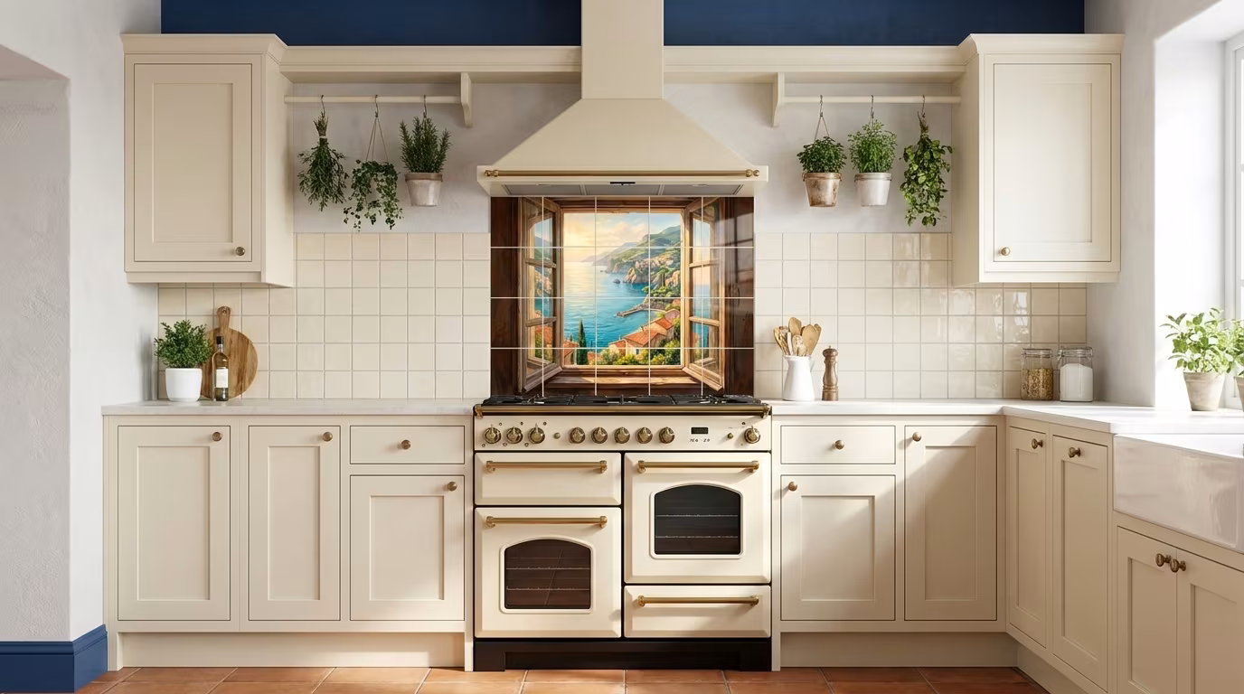 Amalfi Window - Tile Mural - Image 2