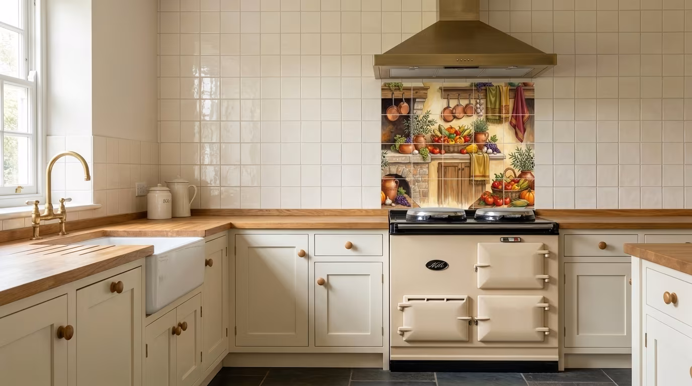 Americas Bounty tile mural