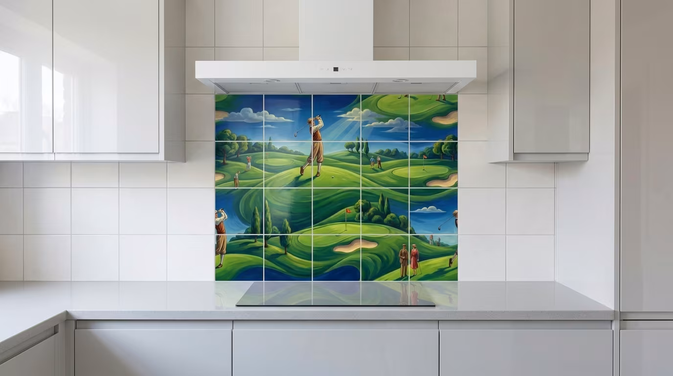 Anywhere On The Green - Tile Mural - Image 2