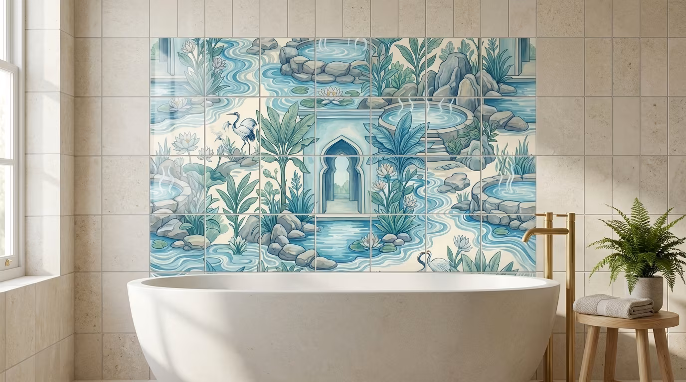 Baigeurde Soleil III - Tile Mural - Image 2