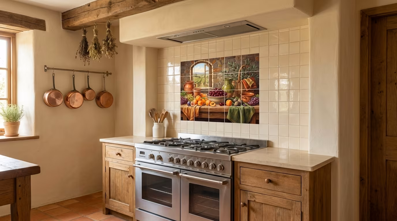 Bing Cherries - Tile Mural - Image 2