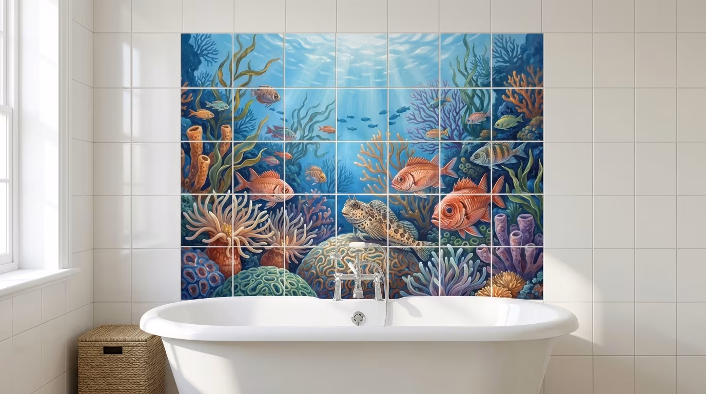 Blenny and the Big Eyes - Tile Mural - Image 2