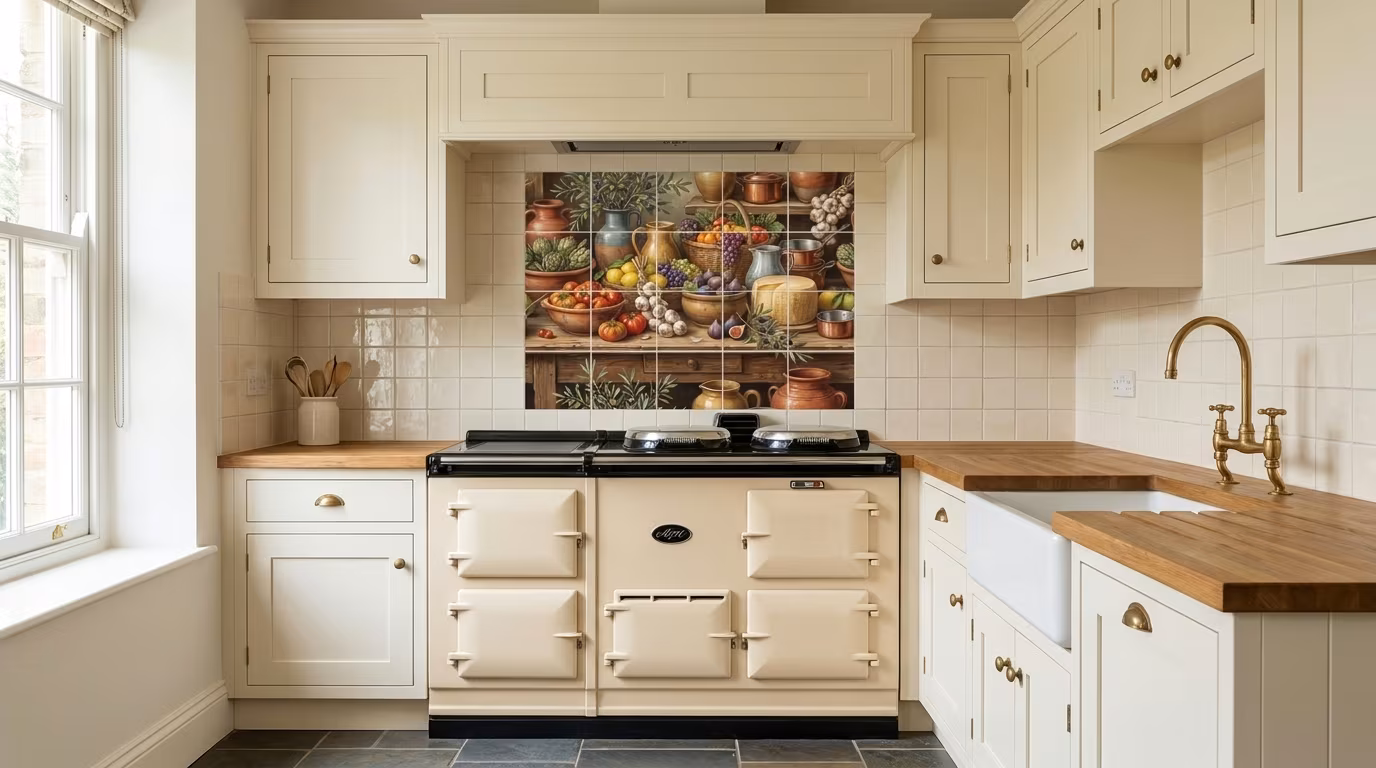 Bon Appetite tile mural