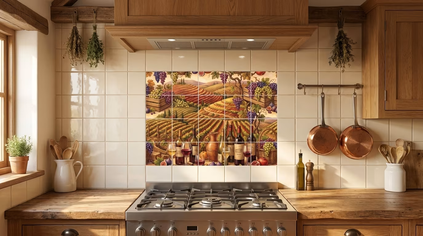 Bountiful Elegance - Tile Mural - Image 2