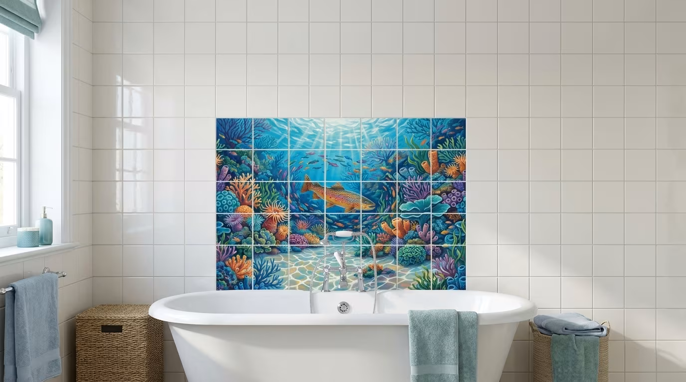 Brown Trout - Tile Mural - Image 2