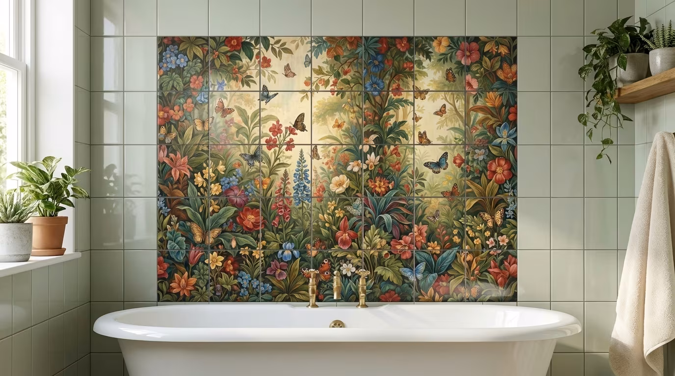 Butterflies - Tile Mural - Image 2