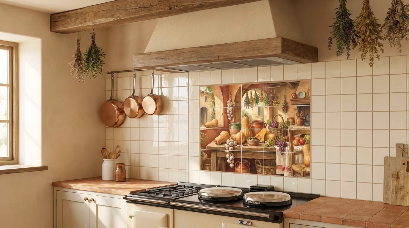 Butternut Squash tile mural