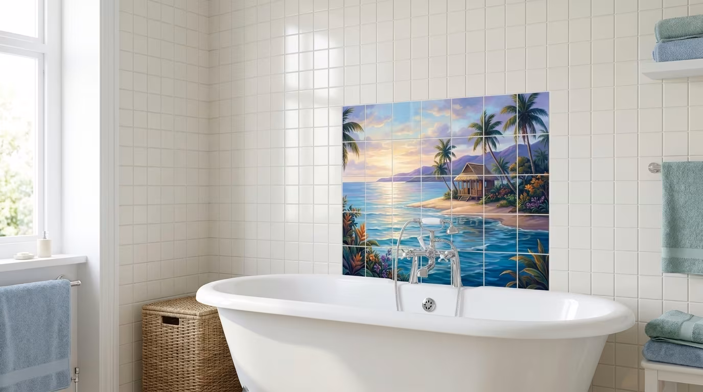 Cabana Bay 2 - Tile Mural - Image 2