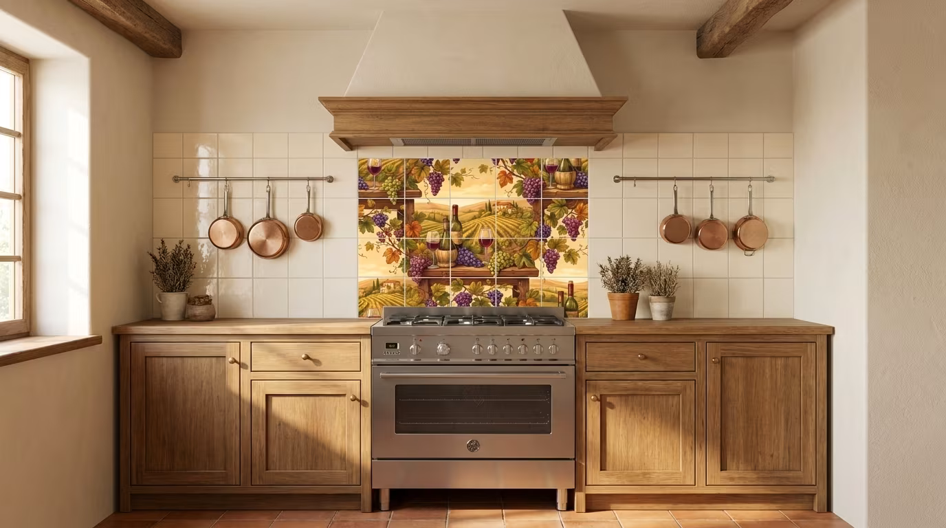 Cabernet 1 - Tile Mural - Image 2
