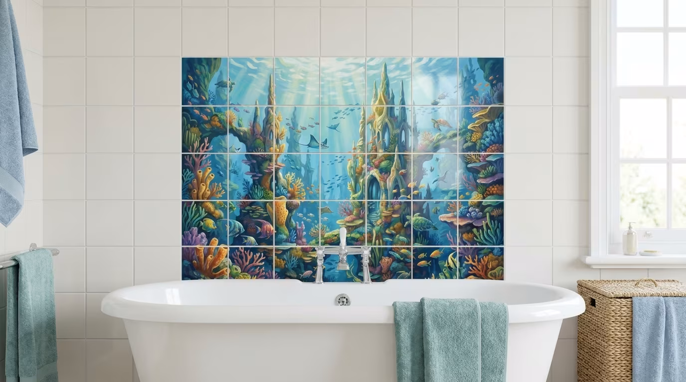 Cathedral of Light - Tile Mural - Image 2