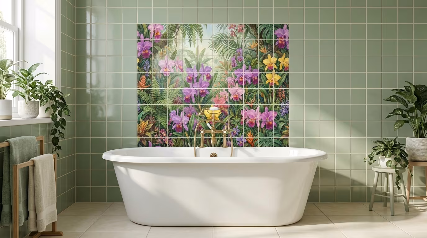 Cattleya-Y - Tile Mural - Image 2