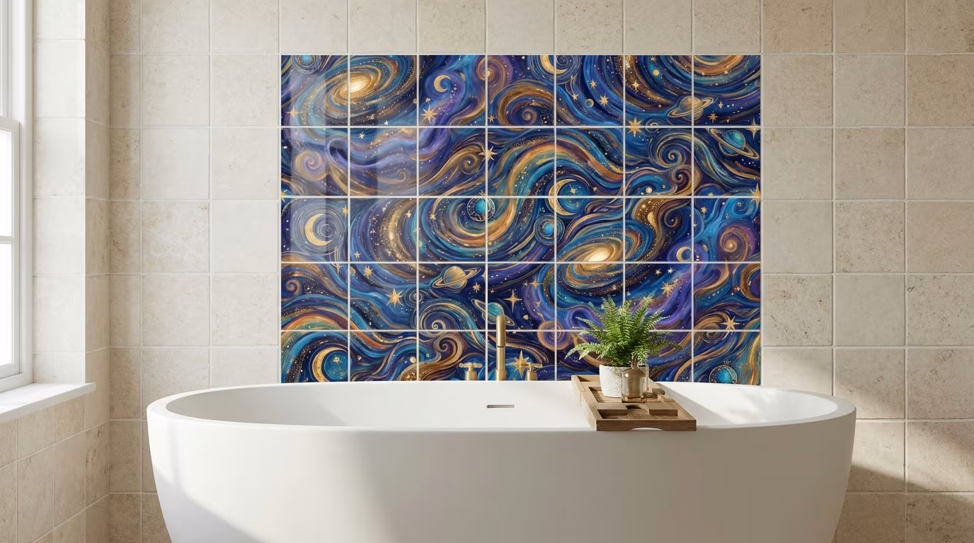 Celestial Dreams - Tile Mural - Image 2