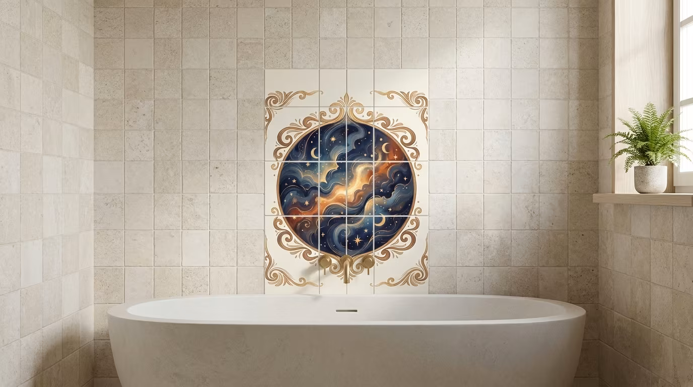 Celestial Dreams with Frame - Accent Tile - Image 2