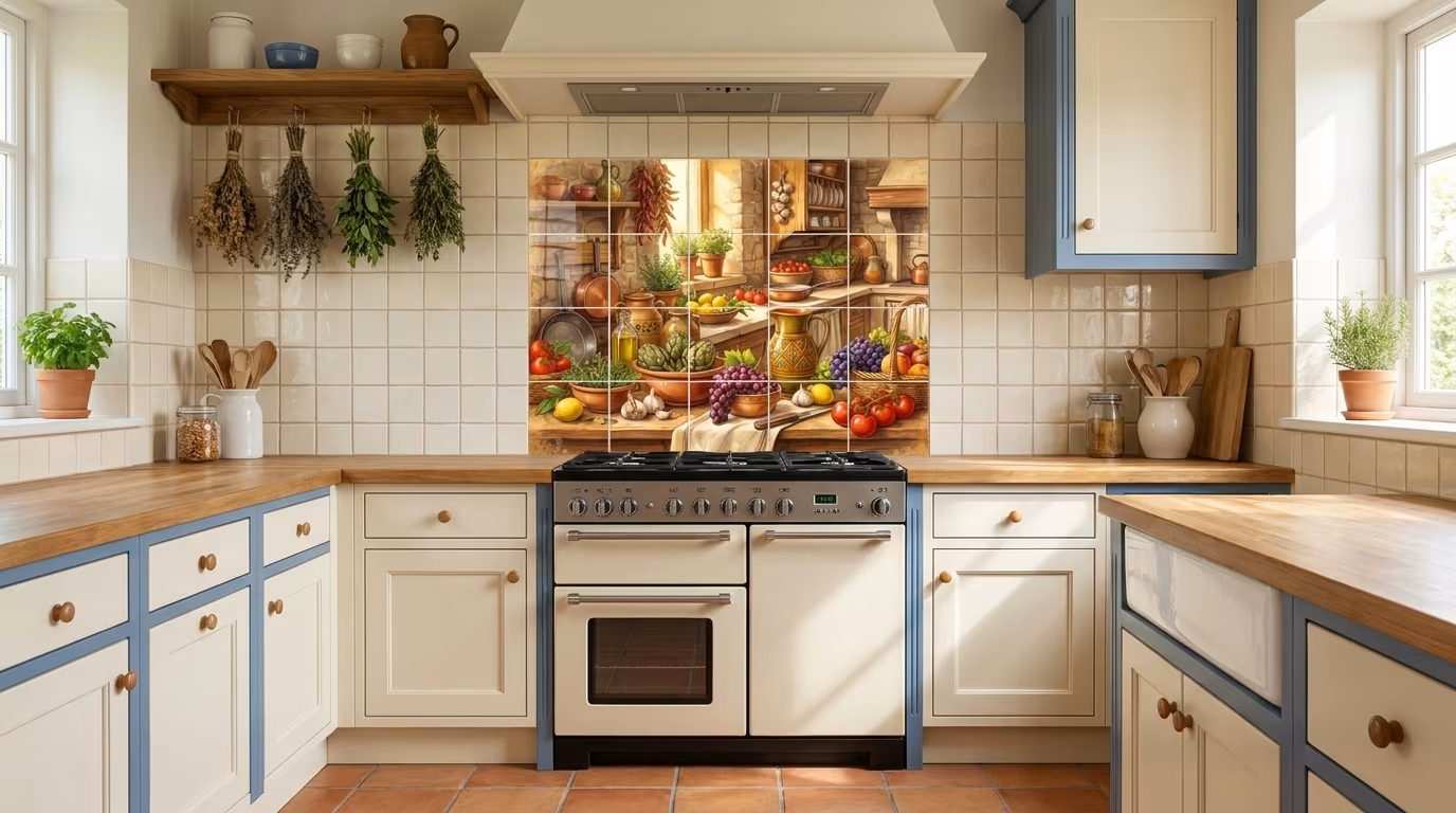 Chef at Ristorante - Tile Mural - Image 2
