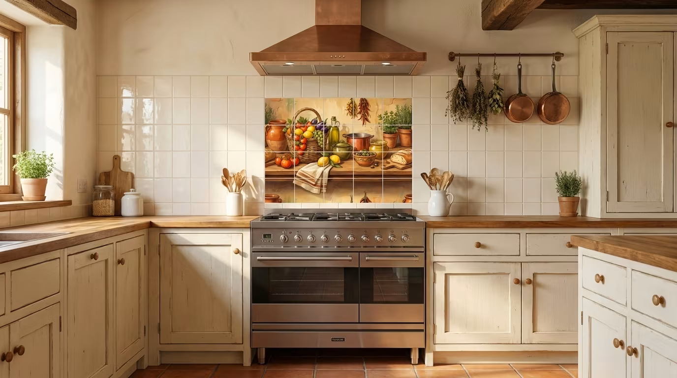 Chez Mes Amis - Tile Mural - Image 2