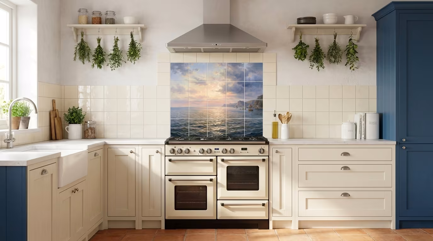 Clearing Storm - Tile Mural - Image 2