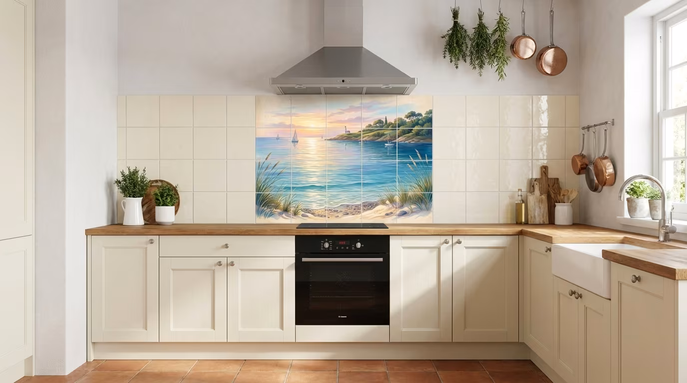 Coastal Light - Tile Mural - Image 2