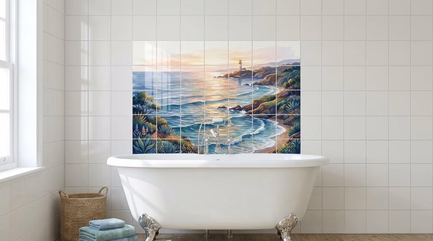 Coastline Watch tile mural