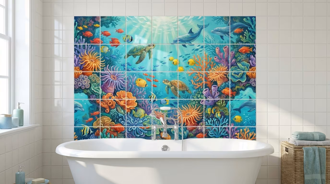 Competition Among Friends - Tile Mural - Image 2