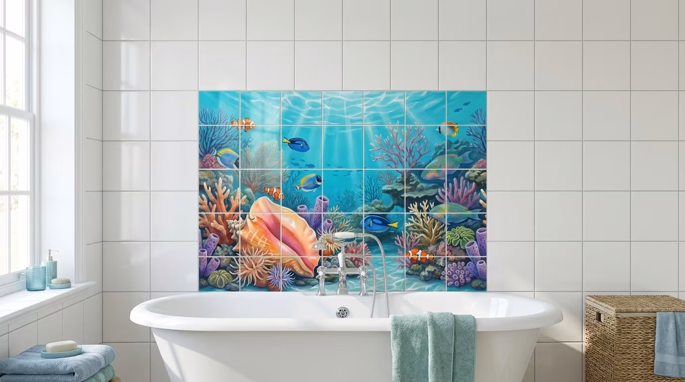 Conch 1 - Tile Mural - Image 2