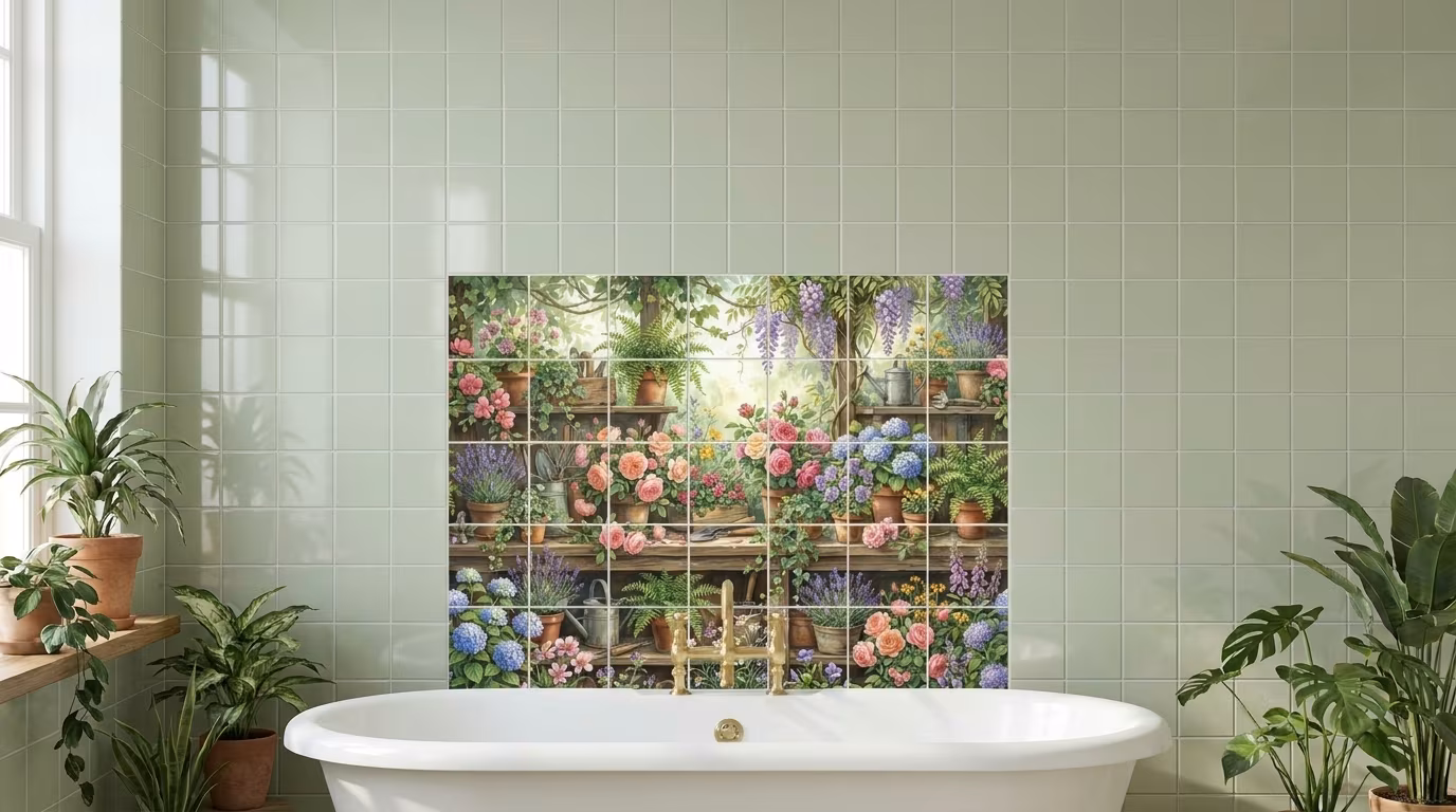 Country Shelf - Tile Mural - Image 2