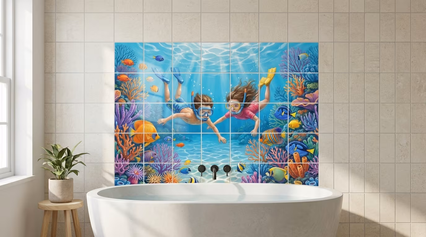 Cousins - Tile Mural - Image 2
