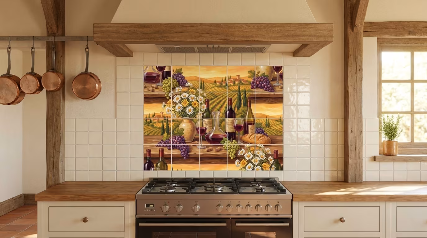 Daisies - Tile Mural - Image 2