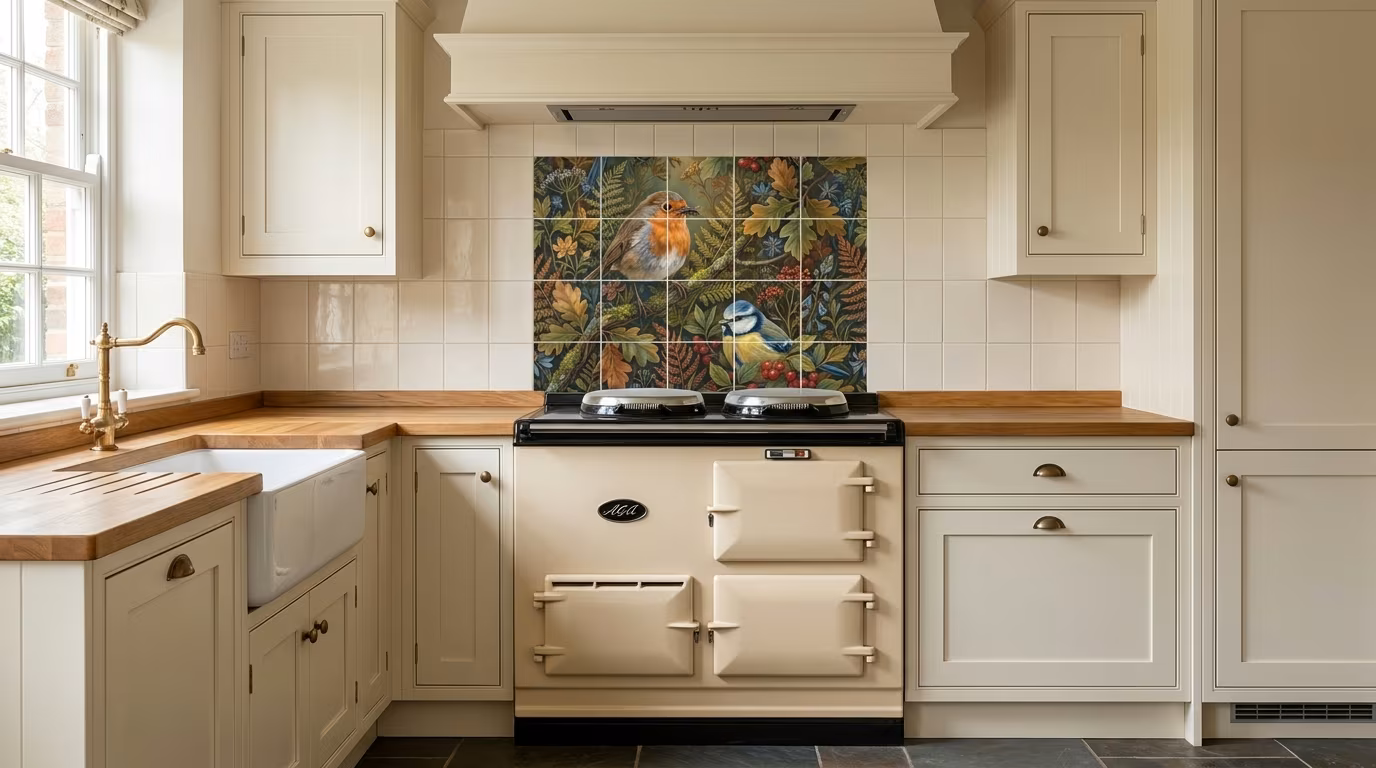 Dinner Time II - Tile Mural - Image 2