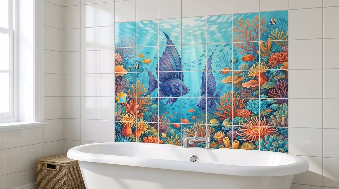 Double Sails - Tile Mural - Image 2