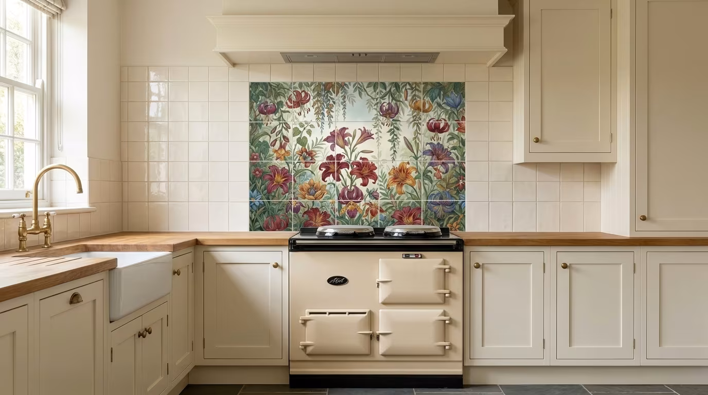 Dragonlily - Tile Mural - Image 2