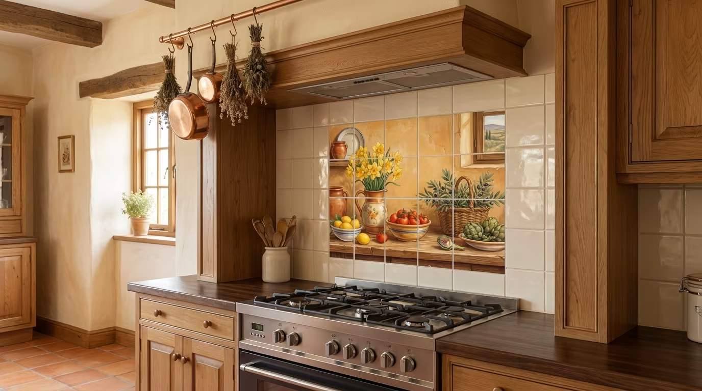 Early Summer Daffodils - Tile Mural - Image 2