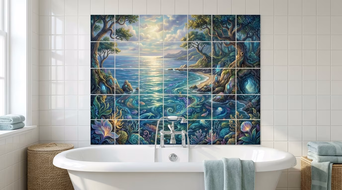 Enchanted Waters - Tile Mural - Image 2