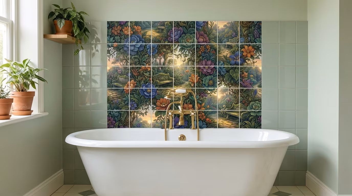 Evening Comfort - Tile Mural - Image 2