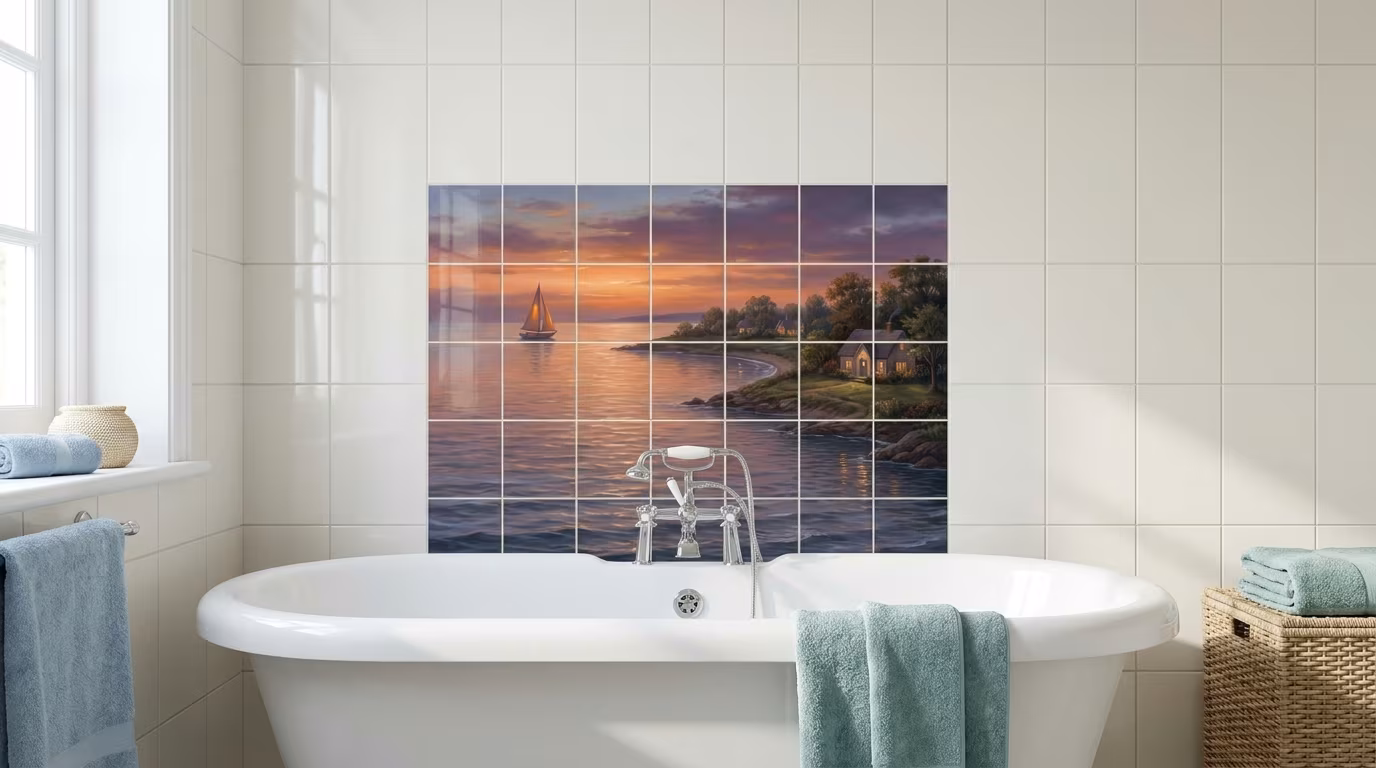 Evening Serenity - Tile Mural - Image 2