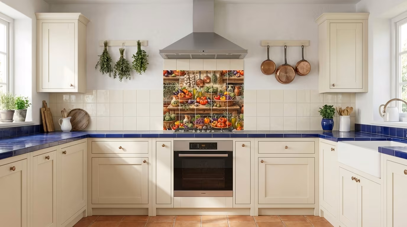 Farmers Market - Tile Mural - Image 2