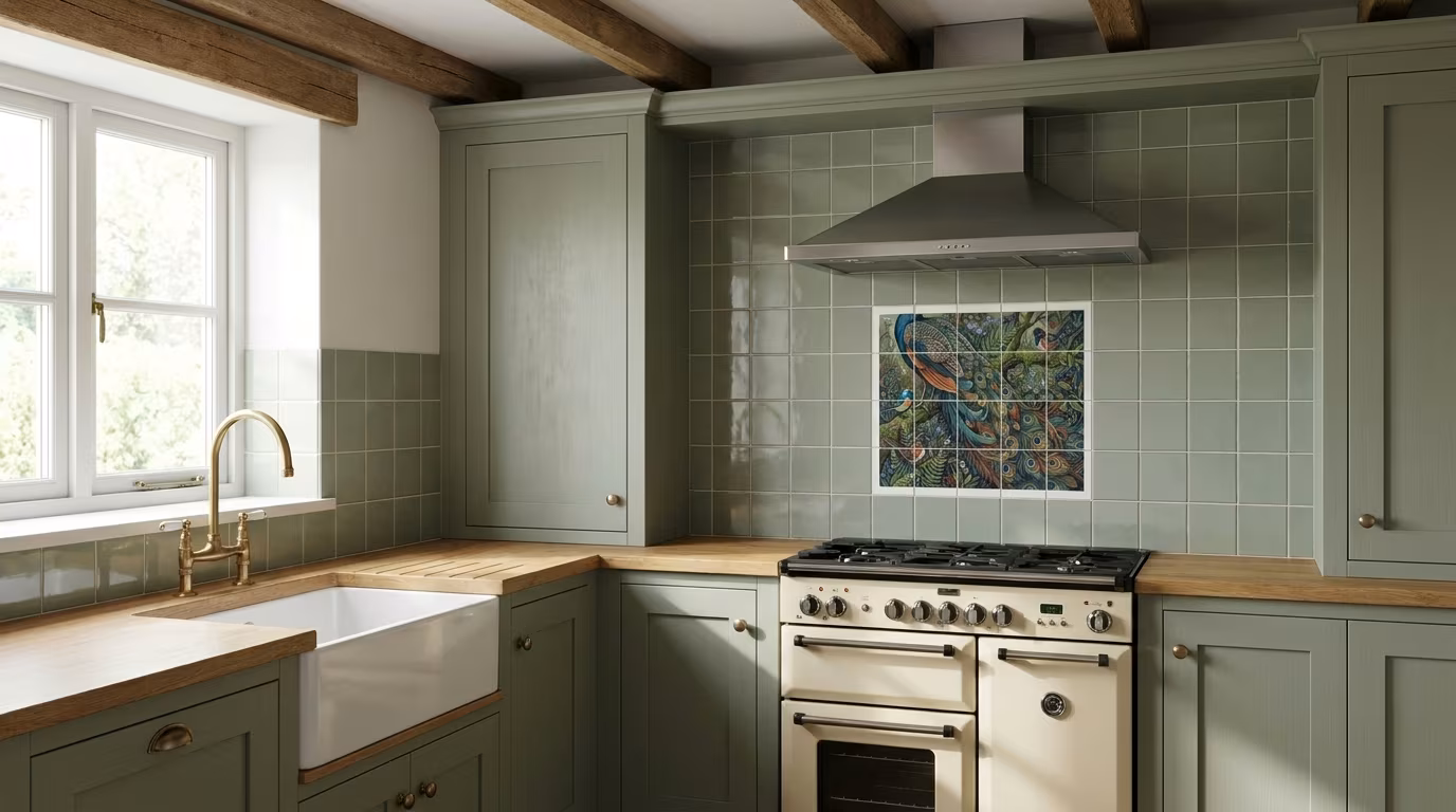 Feather Cloak - Tile Mural - Image 2
