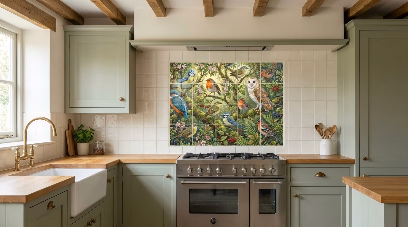 Feathered Friends - Tile Mural - Image 2