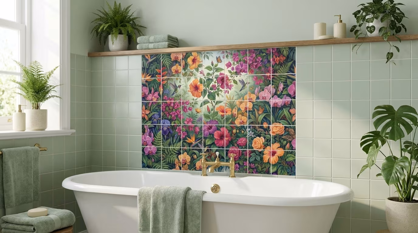 Fiesta 2 - Tile Mural - Image 2