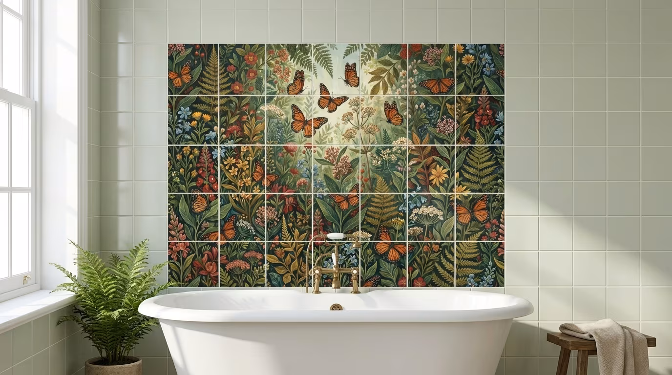 Fire Island Monarchs - Tile Mural - Image 2