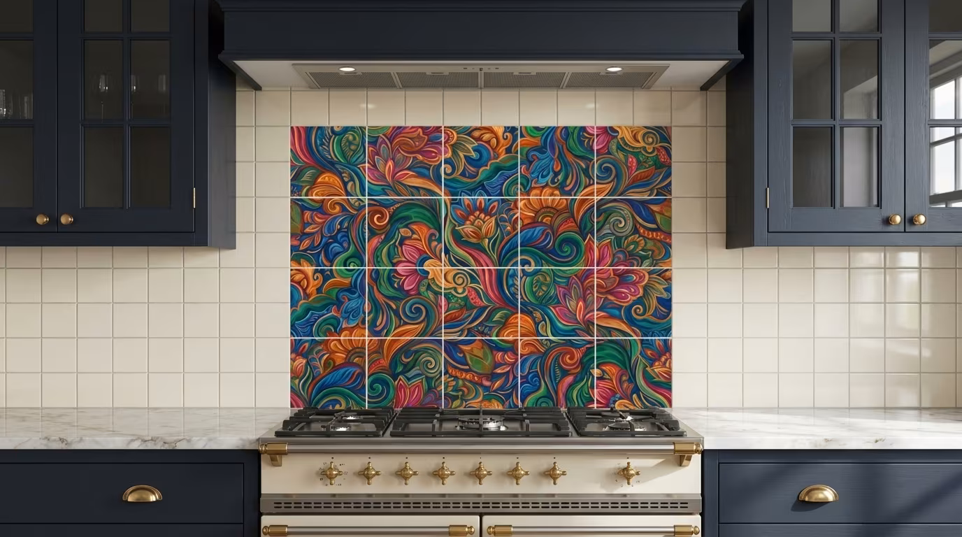 Flower Dreams - Porcelain Tile Mural - Image 2
