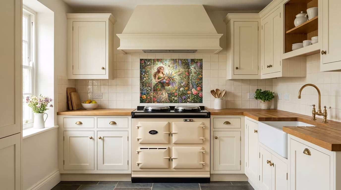 Flower Girl - Tile Mural - Image 2