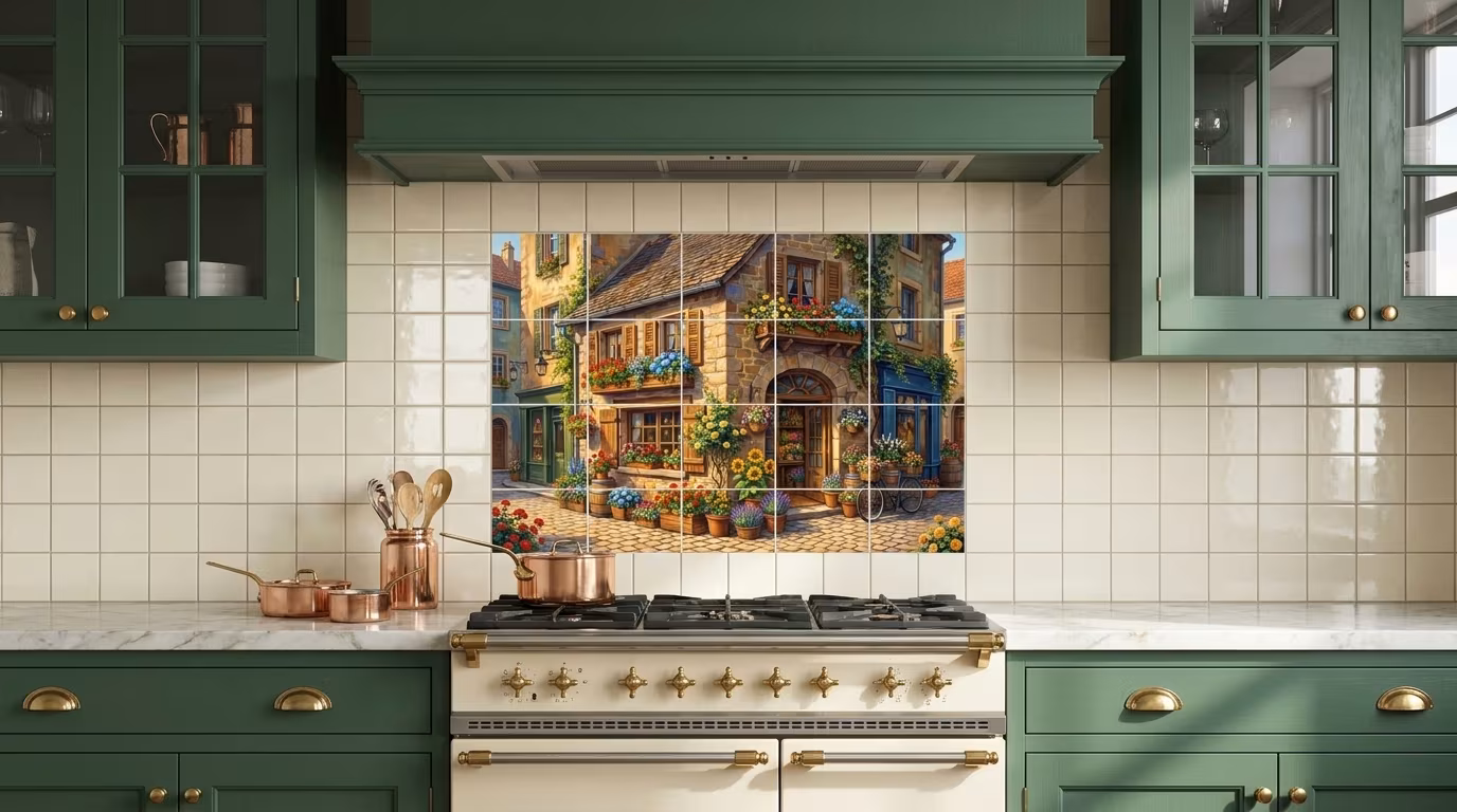 Flower Shop 1 - Tile Mural - Image 2