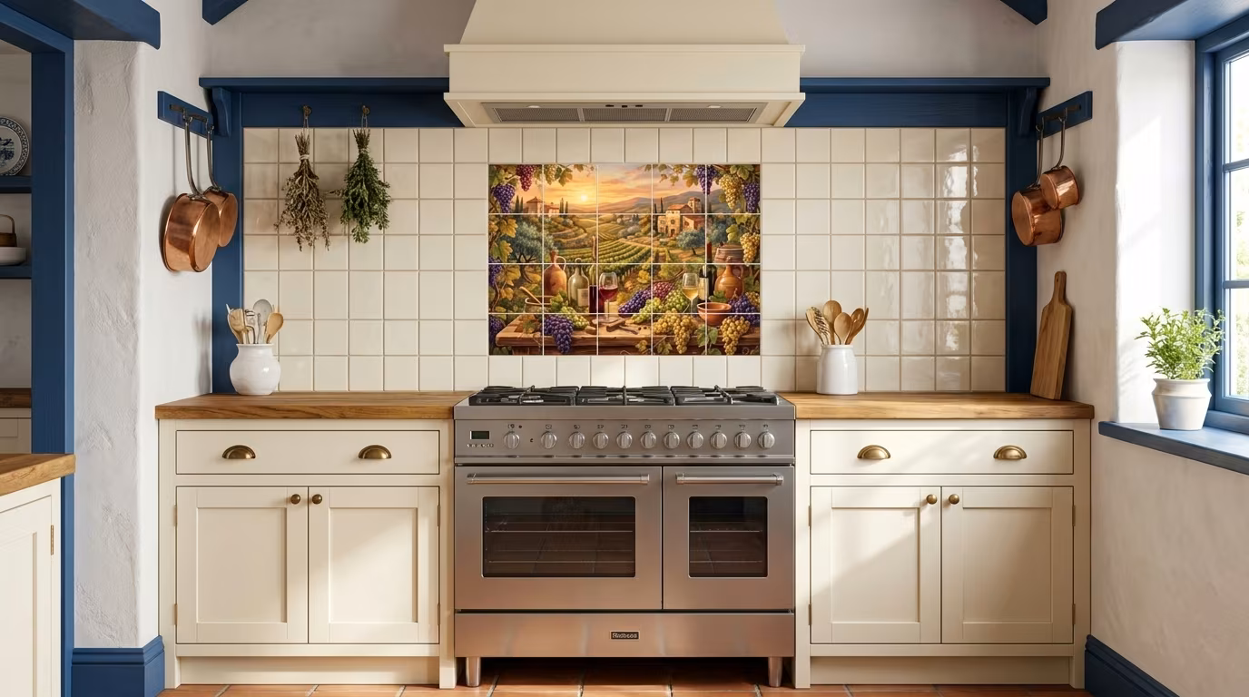 French Vineyard IV - Tile Mural - Image 2